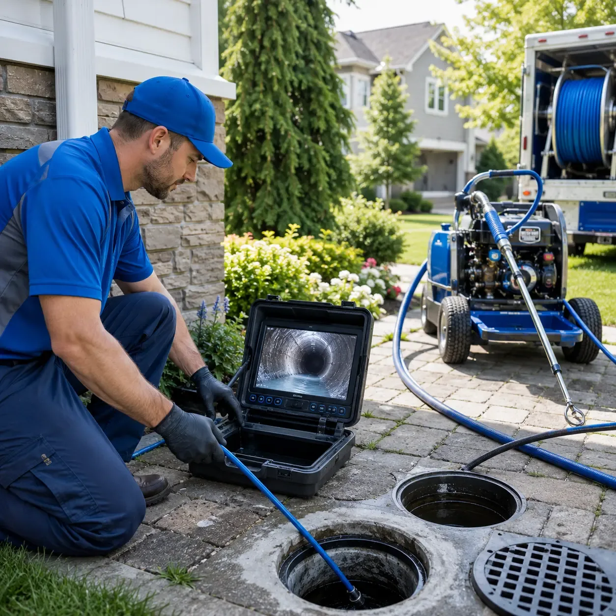 Outdoor drain cleaning professionals serving Poland, NY