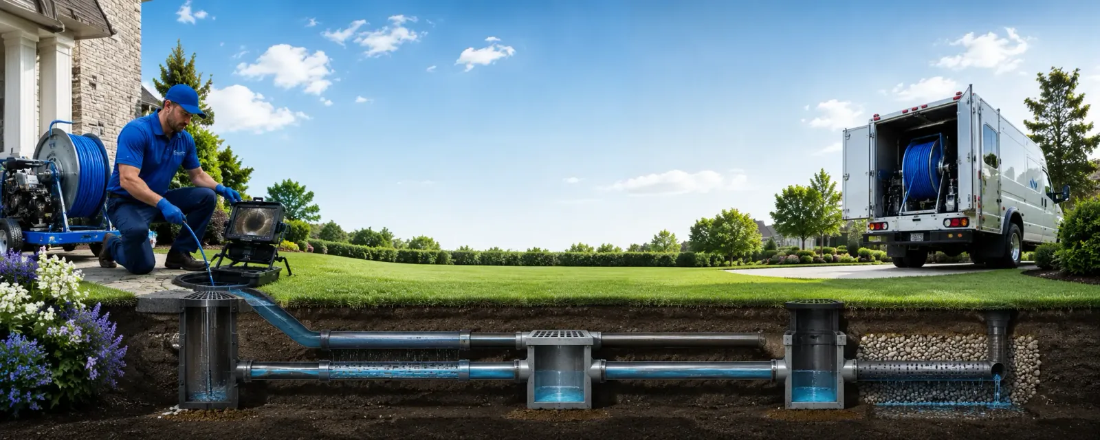 Outdoor drain cleaning information for Poland, NY